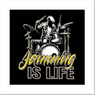 Drumming Passion: Jamming IS LIFE Posters and Art